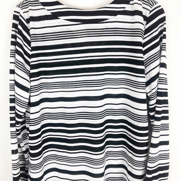 New with tag L*Space Love Letters Long Sleeve Striped Lace Up Tunic Top Dress - Picture 5 of 11